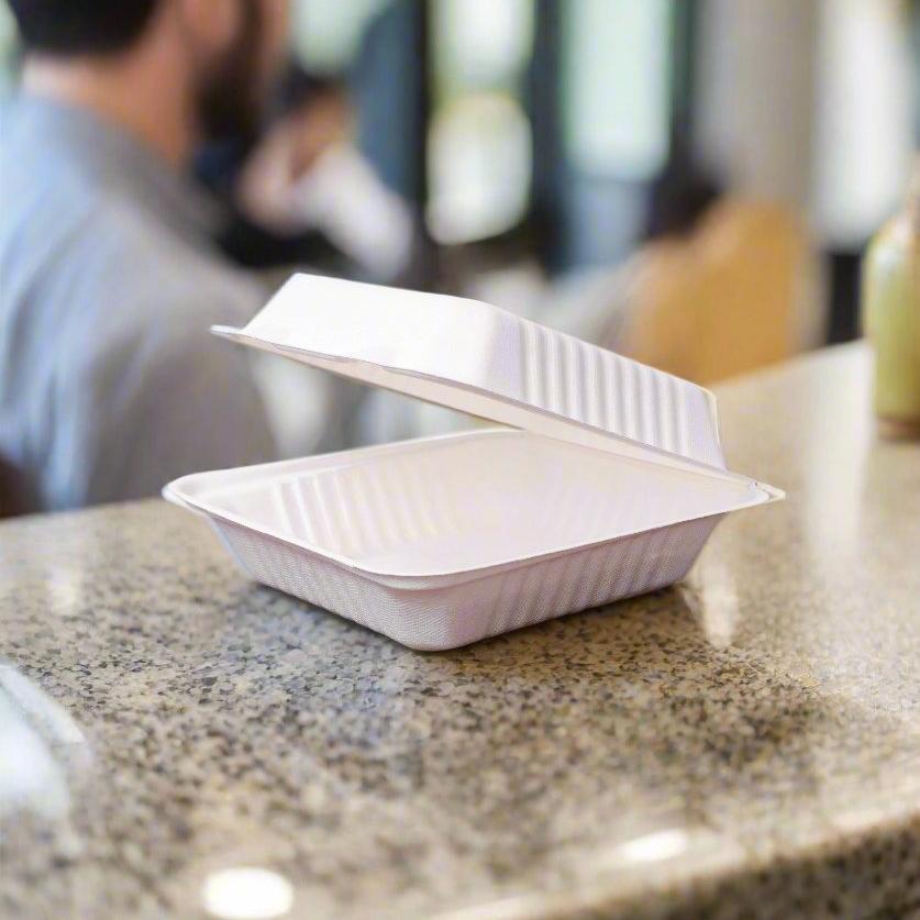 Coquille compostable 8x8 - 200 pièces