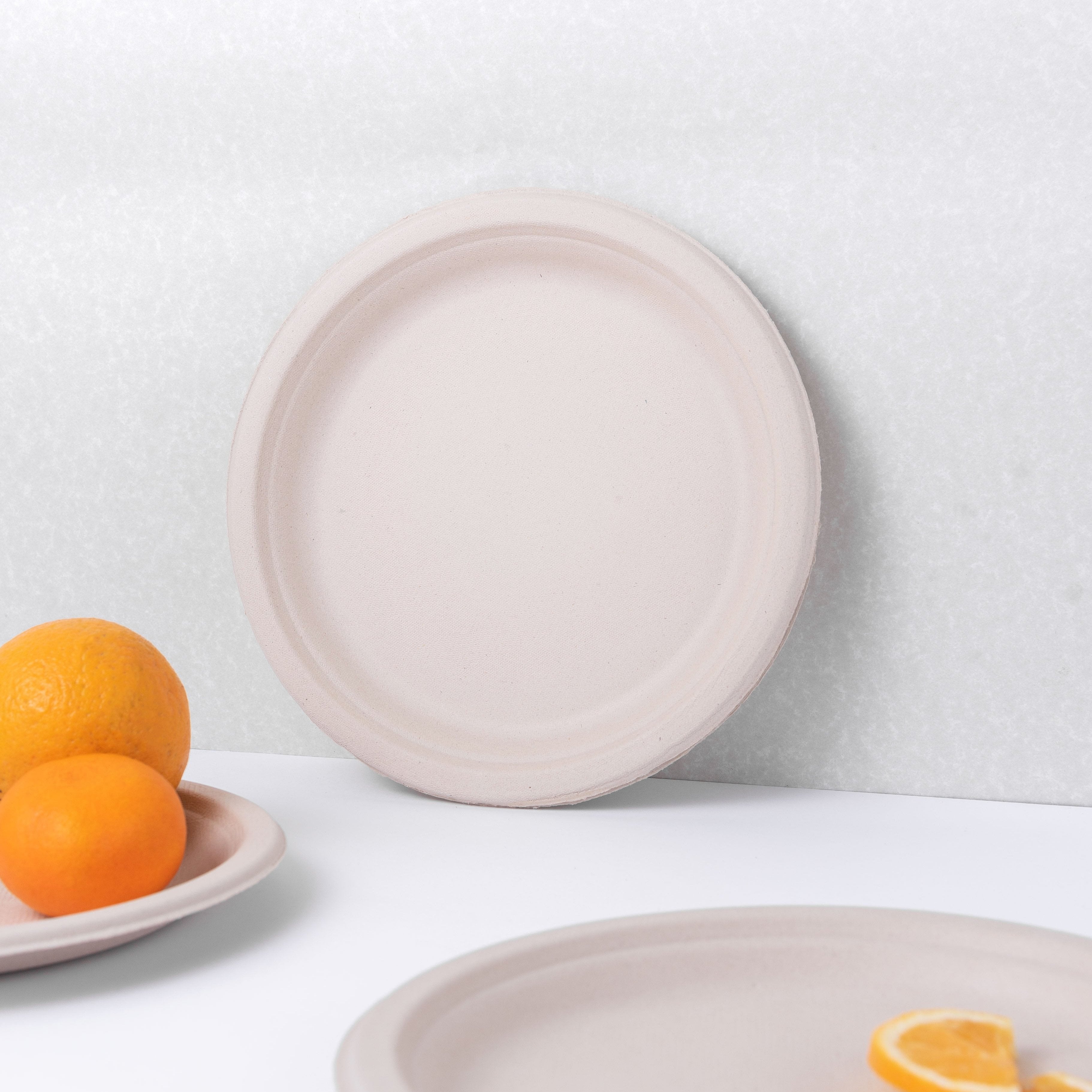 Assiette ronde de 9" - 500 unités